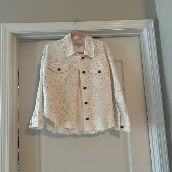 White Rhinestone Jacket - Picture 2 of 5